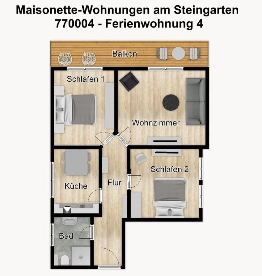 Maisonette-Wohnungen Am Steingarten - Ferienwohnung 4 Wangerooge Esterno foto